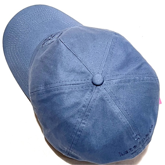 Kate Spade Logo Baseball Cotton Cap Hat Blue/Pink - Picture 5 of 11